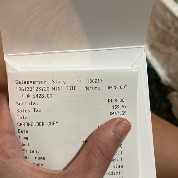 PRICE IS FIRM.Tory Burch Mini Tote. NWT. Never used. - Picture 9 of 9